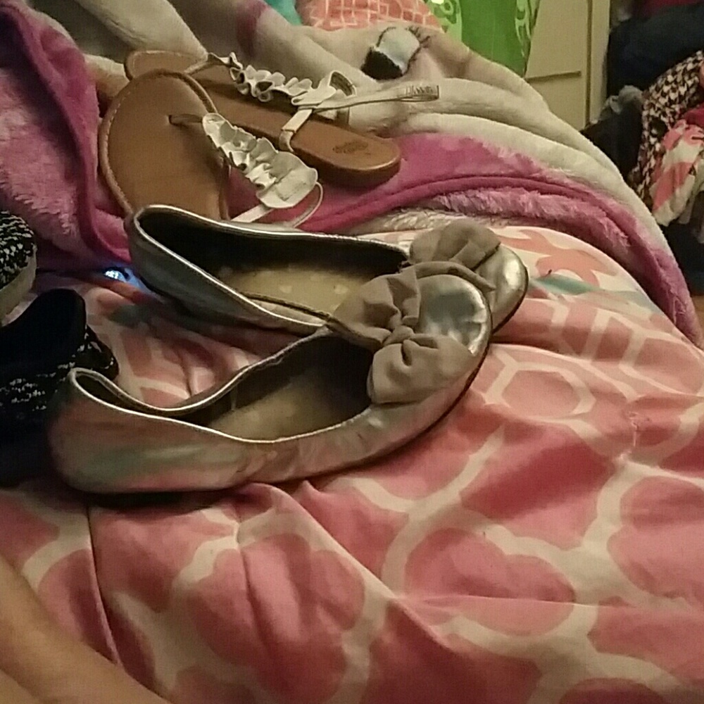 Silver sandals